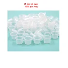 Одноразовые пластиковые колпачки EZ для чернил, 1000, шт.упак., 15 мм, для татуировок и перманентного макияжа