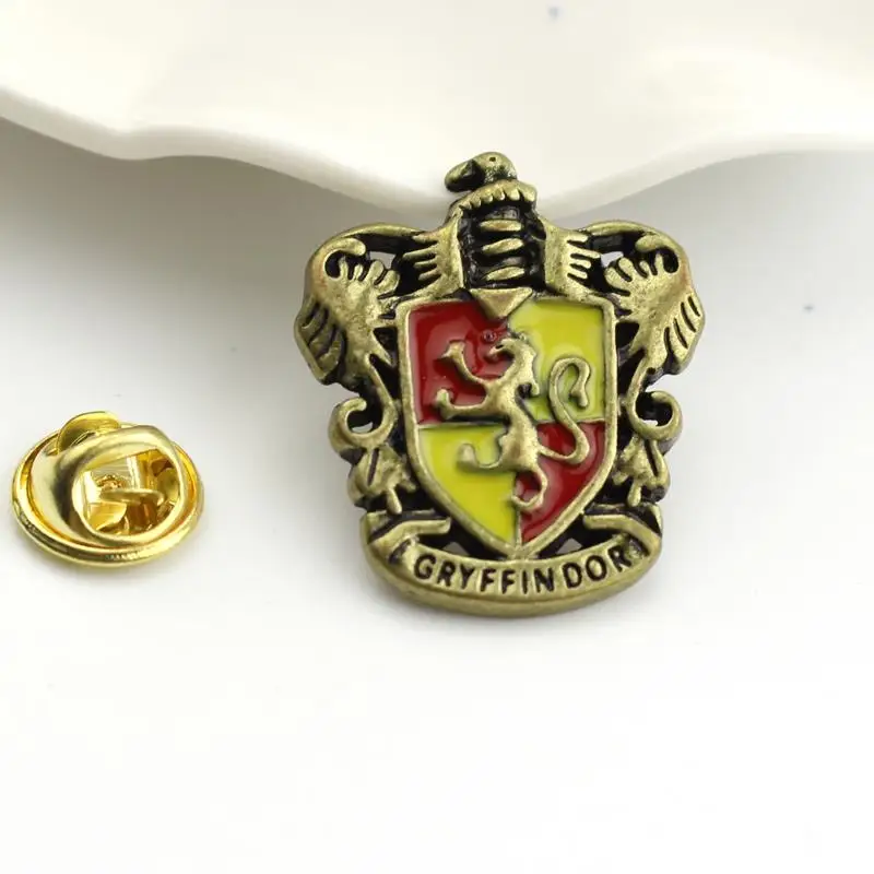 Для женщин мужчин Броши Шпильки Хогвартс Слизерин Гриффиндор Равенкло