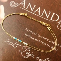 beads link chain bracelets women blue gold white miyuki handmade charm bracelet punk girl lovers gift new fashion jewelry