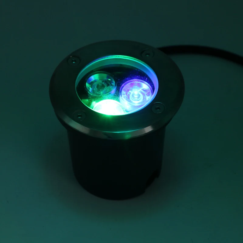 IP67 RGB красные лампы из нержавеющей стали подземное освещение наружное