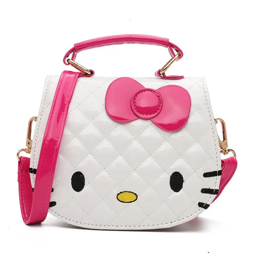 Новая милая сумка на плечо для девочек детская с бантиком Hello Kitty Детская тоут