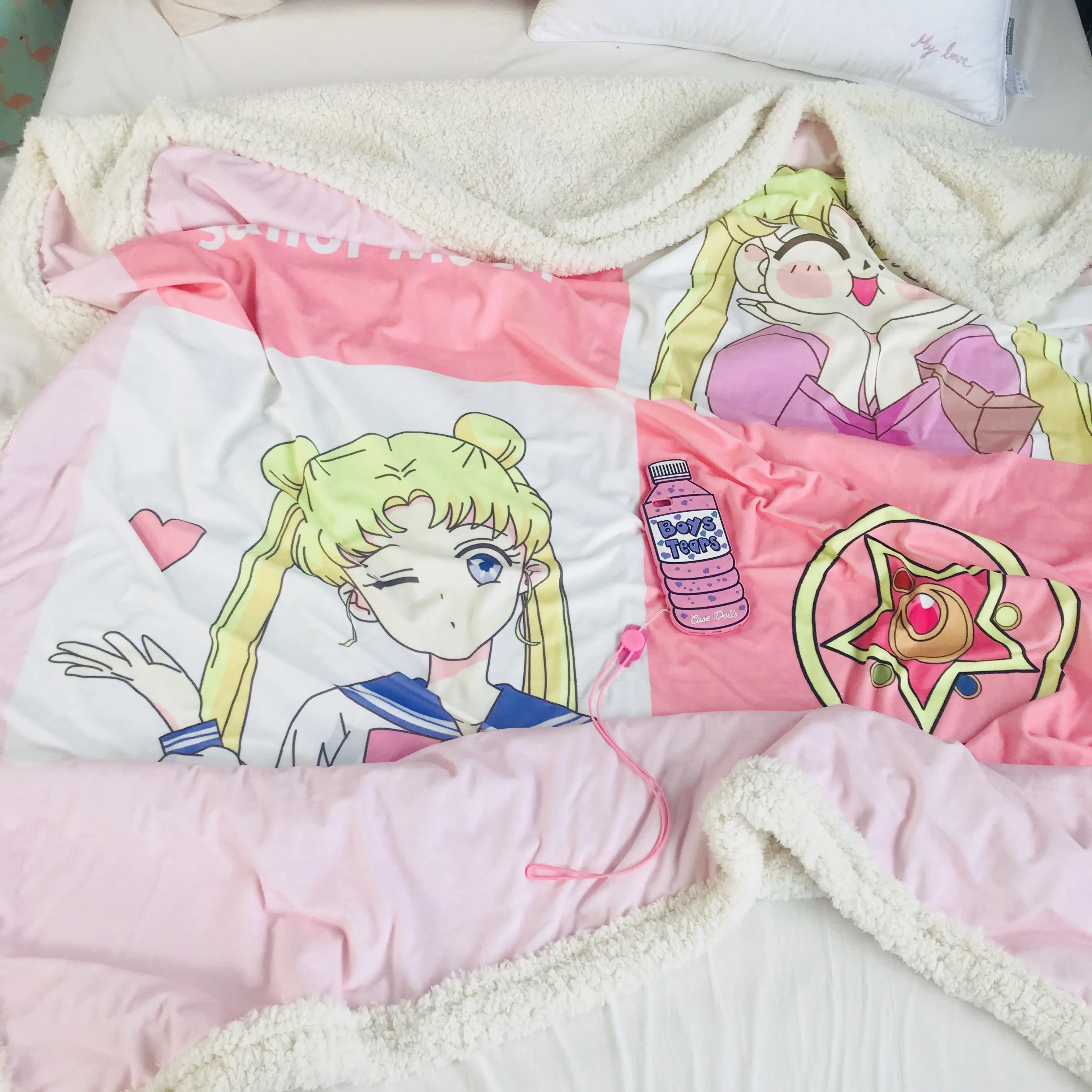 IVYYE, 100x140 см, Sailor Moon, аниме, одеяло, плюшевое, бархатное, теплое, украшение, мягкая кровать, для дома, плед, для дивана, s, унисекс, подарки, Новинка