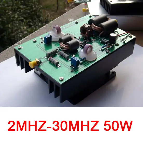 2MHZ 30MHZ 50W высокочастотный линейный усилитель RF power AMP 13 56 MHZ Коротковолновая