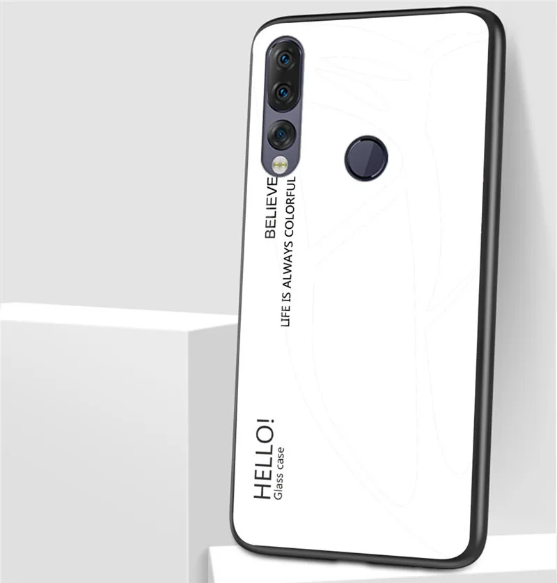 white Модный прозрачный чехол из закаленного стекла для lenovo Z5s, чехол s, силиконовый чехол для lenovo Z5S Z5 S, чехол для телефона - Цвет: white