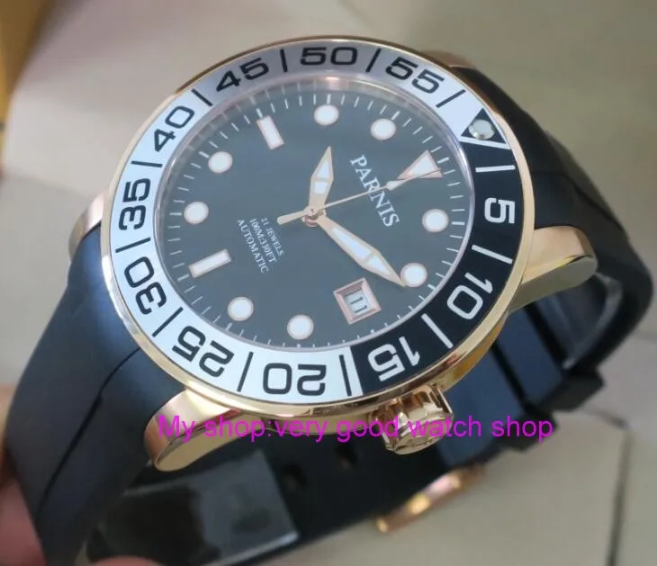 Часы мужские механические с автоподзаводом и сапфировым стеклом 42 мм | Наручные