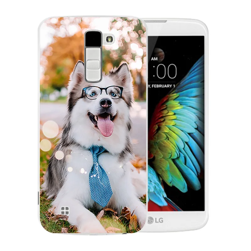 Для LG K10 LTE K420N K430 K430ds F670 Мягкий ТПУ чехол для задней панели с узором Marb чехлы