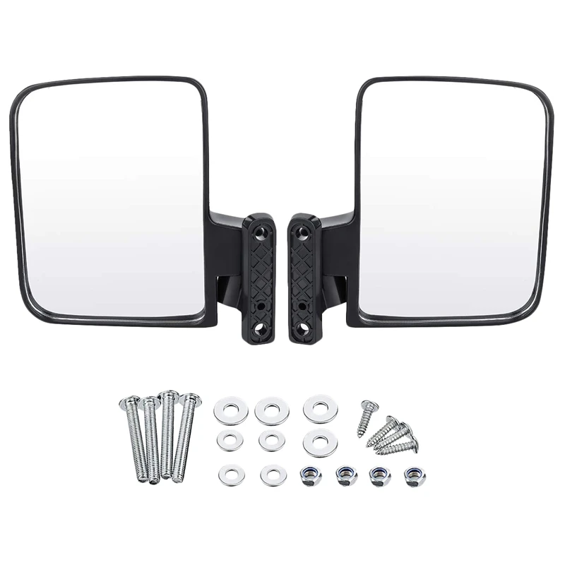 

Golf Cart Mirrors - Universal Folding Side View Mirror For Golf Carts Club Car, Ezgo, Yamaha, Star, Zone Carts