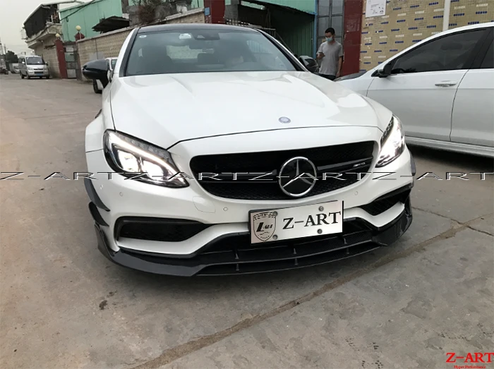 Z ART реальные углеродное волокно тюнинга Для AMG C63 купе 2015 2017 Ремонт Запчасти для W205