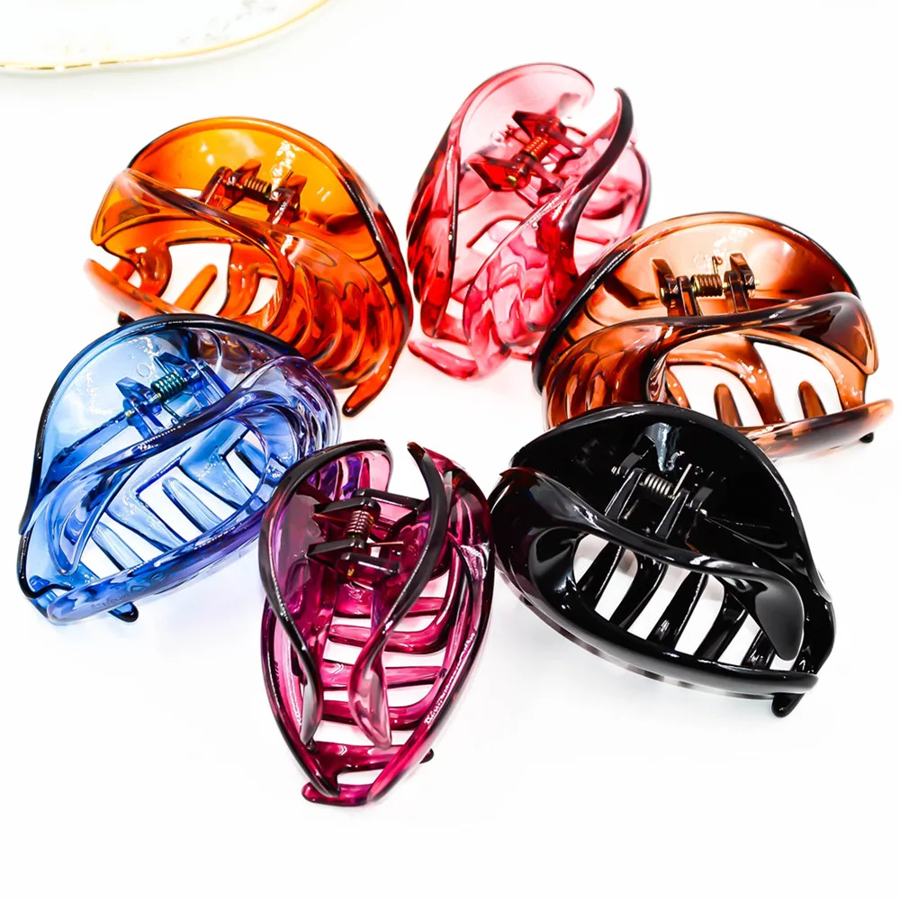 Высококачественный пластиковый Многоцветный зажим для волос 3 15 дюйма|hair claw clip|claw