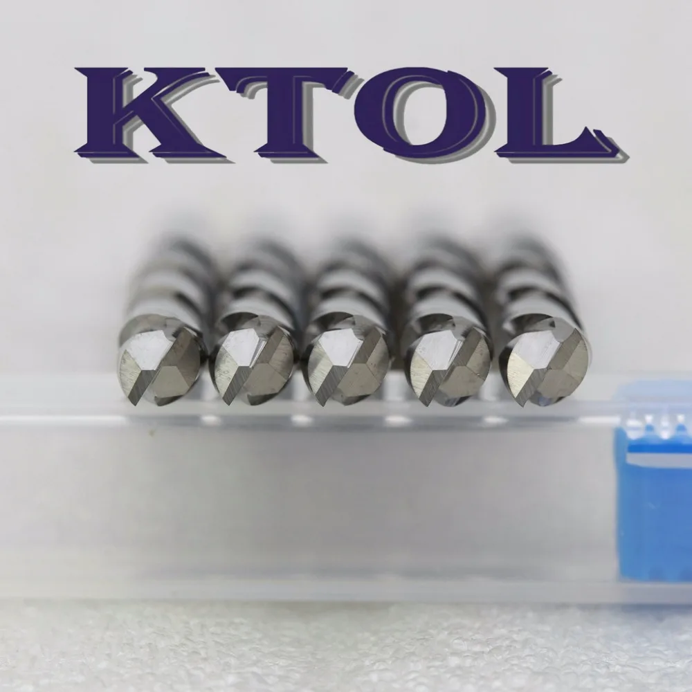 Вверх вниз Cut 2 Флейта карбида вольфрама фреза CNC спиральные фрезы 3 шт./компл.