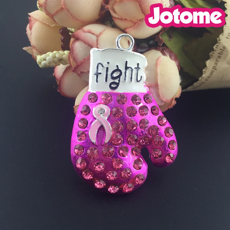 100 шт./лот Бесплатная доставка DHL подвеска с розовой лентой для борьбы раком груди