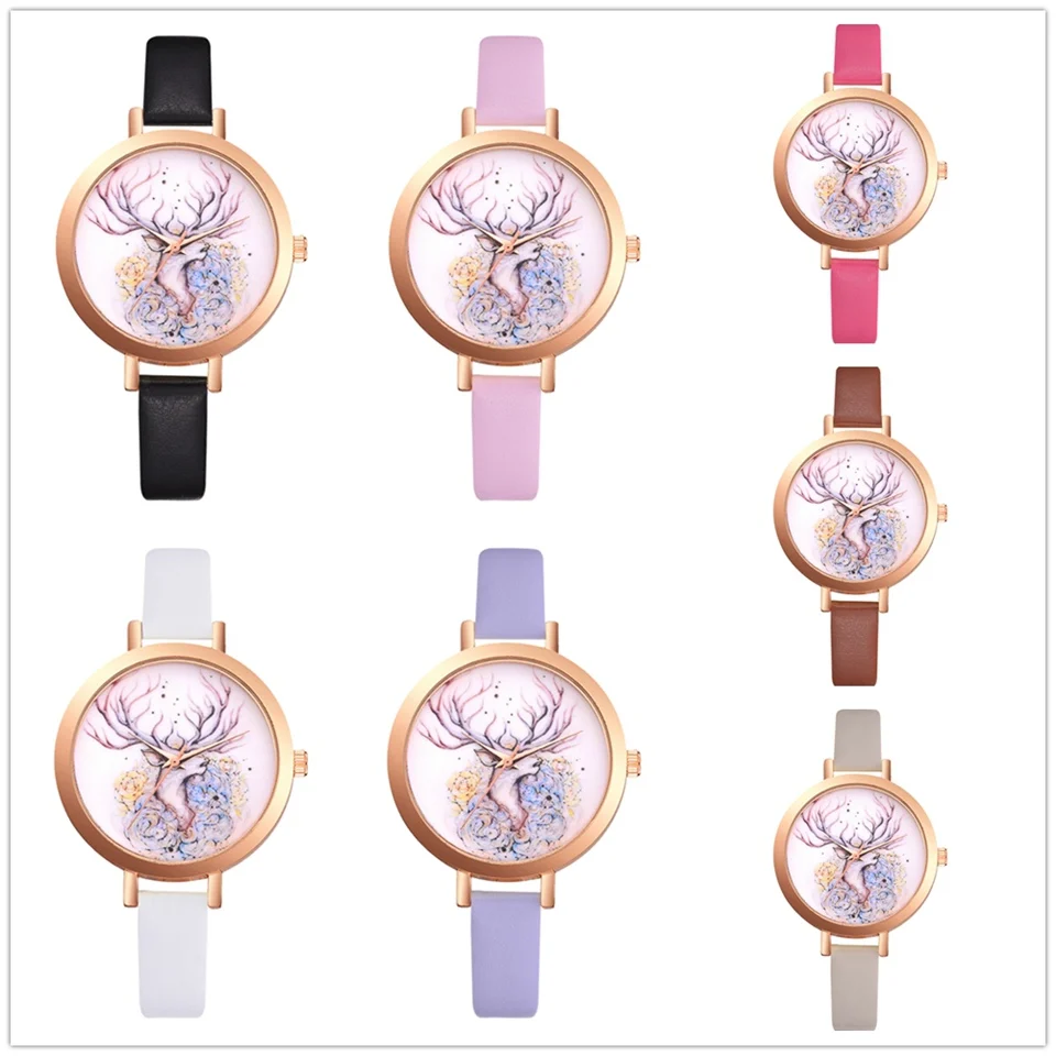 Lvapi часы женские летние нарядные кварцевые из искусственной кожи модные с