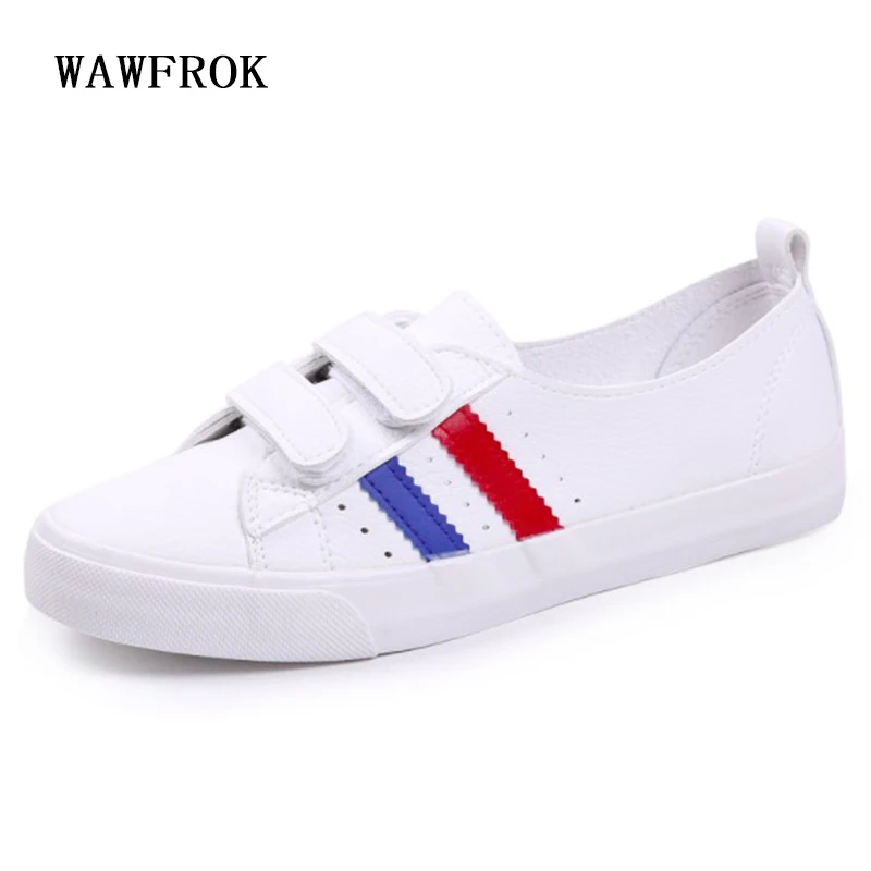 

WAWFROK Women Casual Shoes Summer 2018 Spring Women Shoes Fashion Embroidered Breathable Shallow Vulcanization Women Sneakers