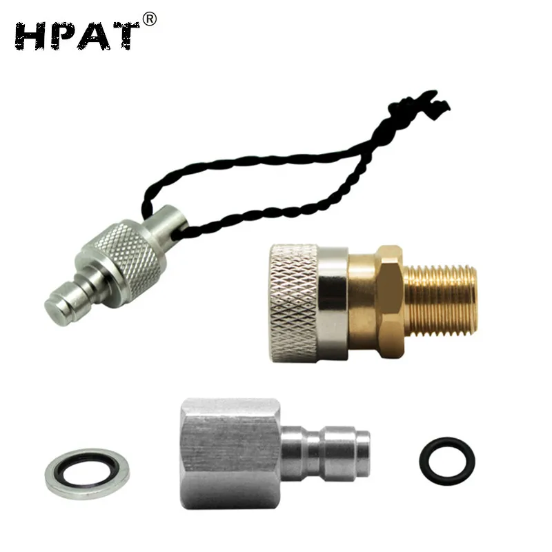 HPAT 1/8BSPP PCP зарядный шланг для пейнтбола быстроразъемный Соединительный адаптер