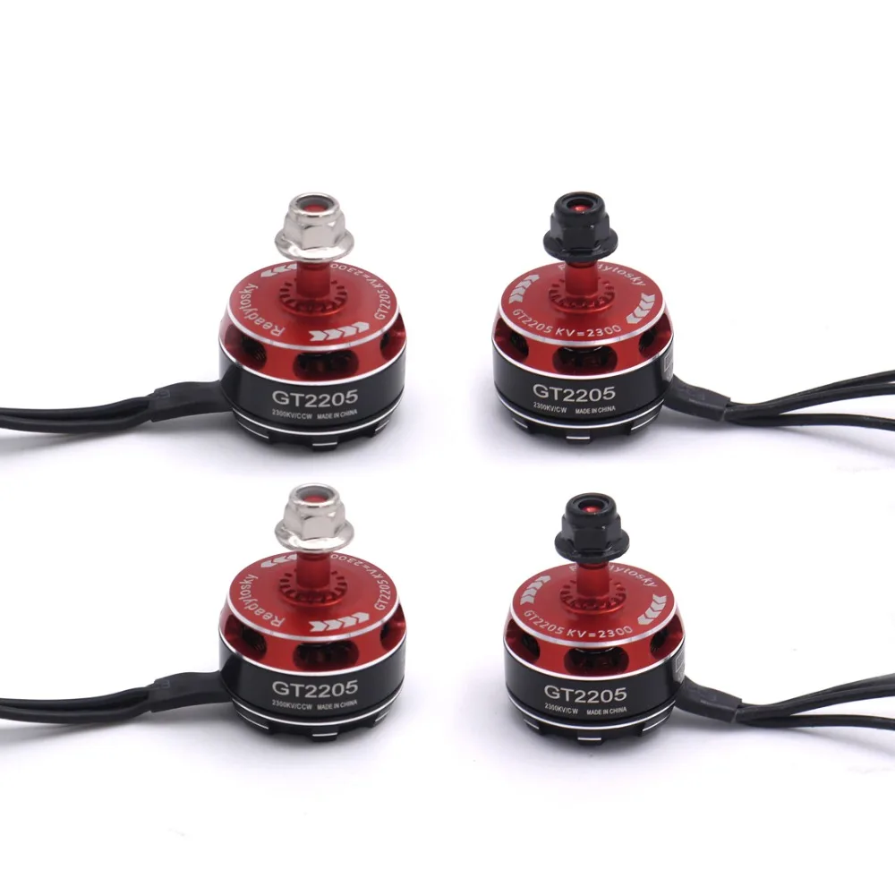 4x новейший GT2205 2205 2300KV бесщеточный двигатель 3 4S одножильный провод для ZMR250 Robocat 270