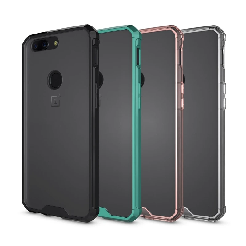Haweel oneplus 5t чехол из силикона и акрила + ТПУ противоударный прозрачный защитный
