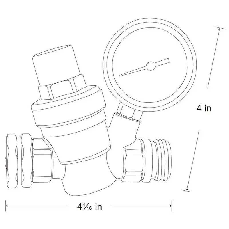 Бытовой водопроводный клапан для снижения давления воды очиститель горячей