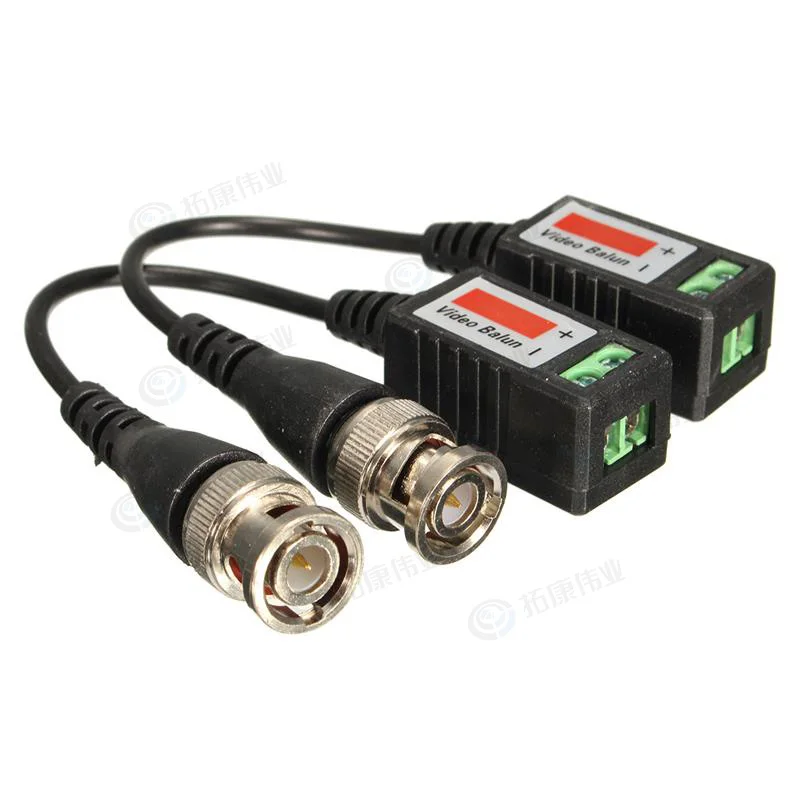 Пассивная камера видеонаблюдения Video Balun BNC коннектор коаксиальный