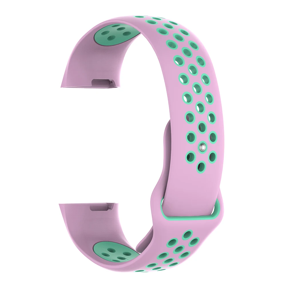 Ремешок для Fitbit Charge 3 Band двойной цветной умный силиконовый браслет ремешок