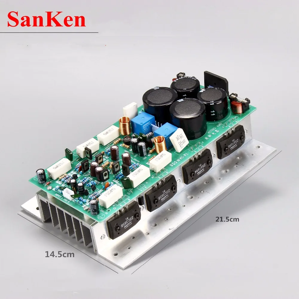Плата усилителя высокой мощности SanKen 1494/3858 2 0 каналов 450 Вт + Вт|Усилители