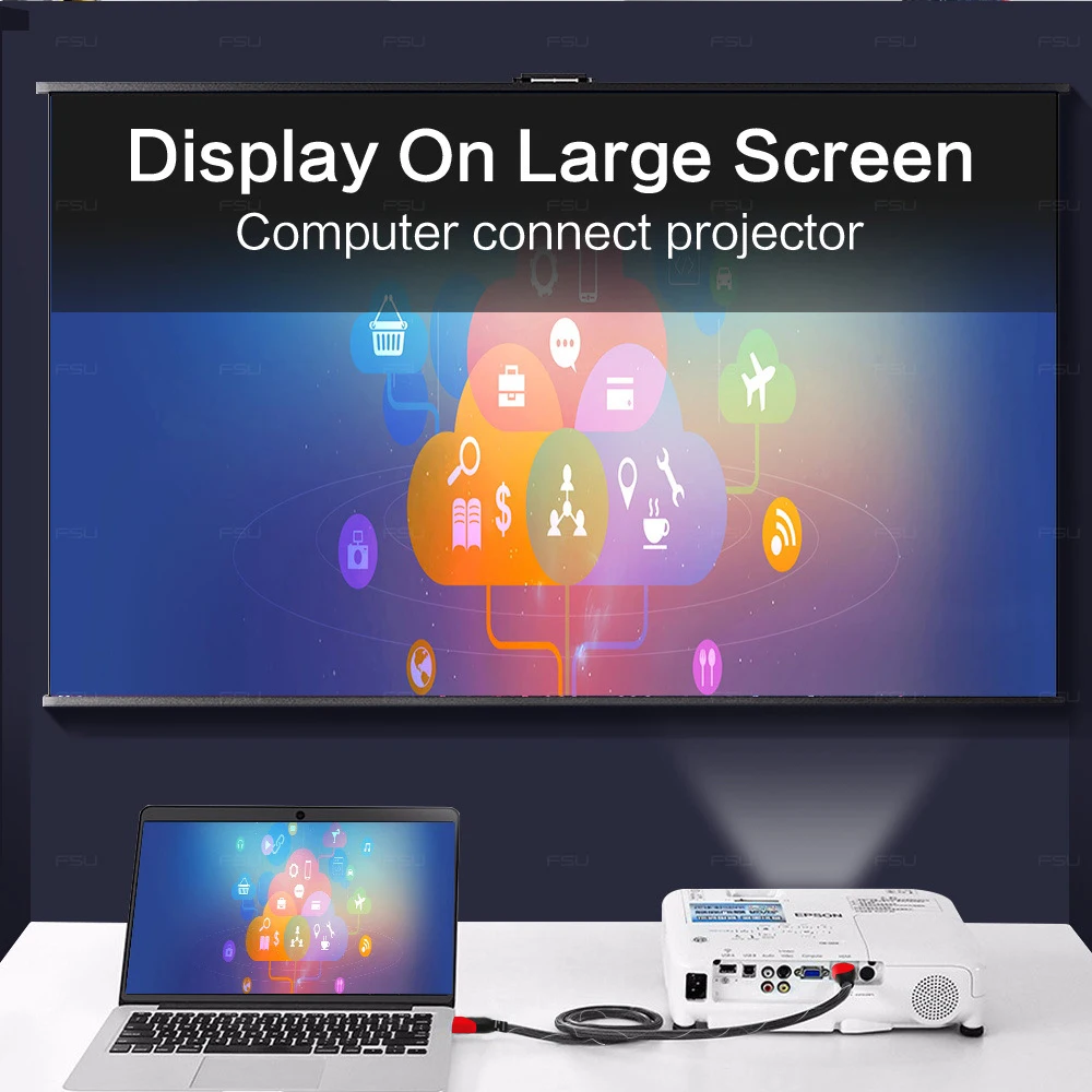 Нейлоновый высокоскоростной HDMI кабель с поддержкой 1080P 3D разъем адаптера для переключателя компьютера Ps3/4 проектор монитор HDTV