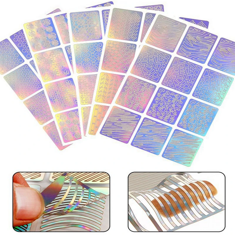 1 лист новая мода винил для ногтей наклейки трафарет сделай сам Маникюрный