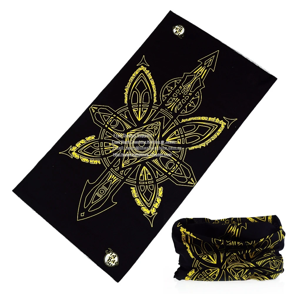 

Mix Wholesale black and yellow color cycling tubular multi-function tube scarf, tubular bandana headband. free shipping