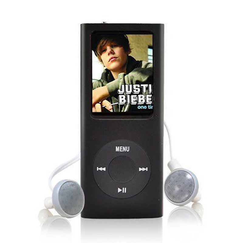 BGreen мини тонкий металлический чехол MP3 плеер с ЖК экраном fm радио Микрофон