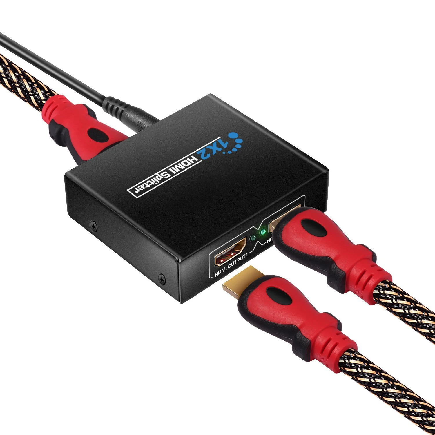 MOOL 1X2 HDMI сплиттер версии 1 4 мощный двойной монитор для Full HD 1080P Поддержка 3D (один
