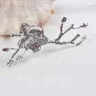 1 шт. высококачественное серебряное кольцо для салфеток сливы, свадебное кольцо для салфеток в отеле с пряжкой, свадебные украшения в континентальном стиле