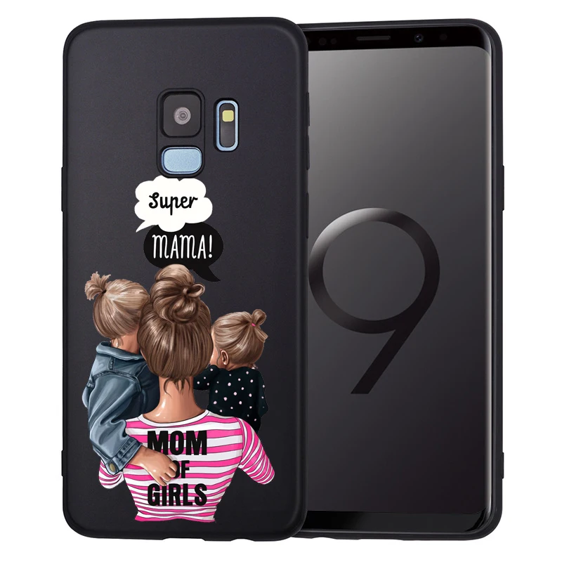 07 Детские Мышь I Love Mama Мышь супер для мам и дочек, чехол для телефона для samsung Galaxy S9 S8 S10 плюс S7 S6 край S10 Lite Note9 8 Семья чехол Etui - Цвет: 07