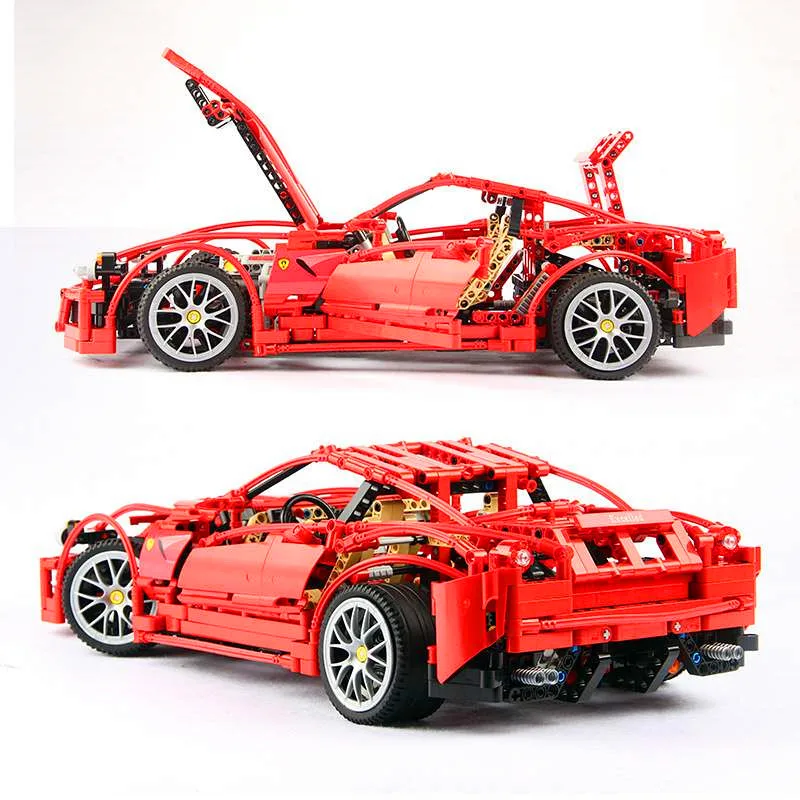 Совместимый автомобиль Racers Technic ENZO 1:10 Супер спортивный Enzo модель блоков набор
