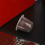 100 пустых кофейных капсул+ 100 Уплотнительная паста nespresso капсулы заполненные пластиковые чашки цикл - Цвет: 120transparent