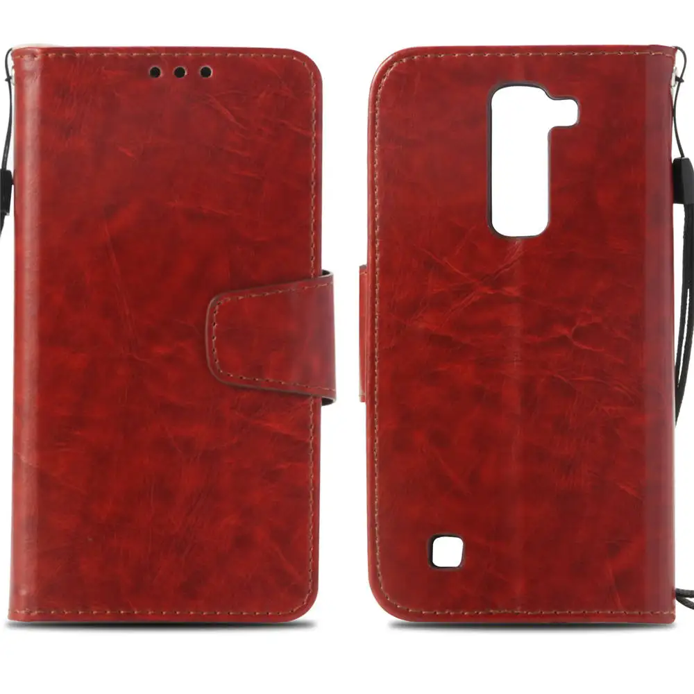 PU Imitation Leather Cases For LG Tribute 5 X210DS K7 2016 Book Flip Covers Wallet X210 L51VL Full Housing |