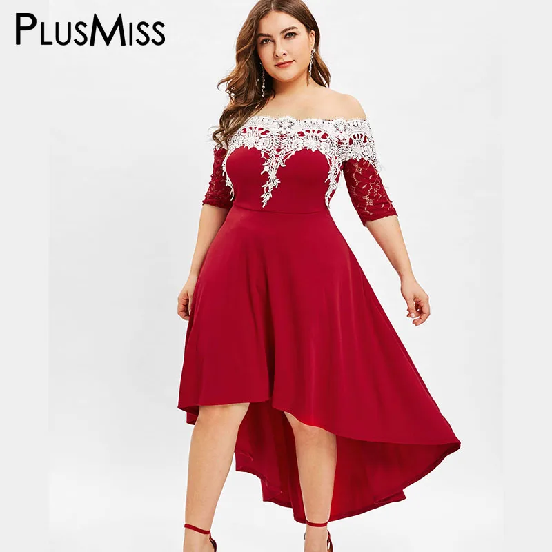 PlusMiss размера плюс 5XL сексуальное платье с открытыми плечами и Макси длинное Для