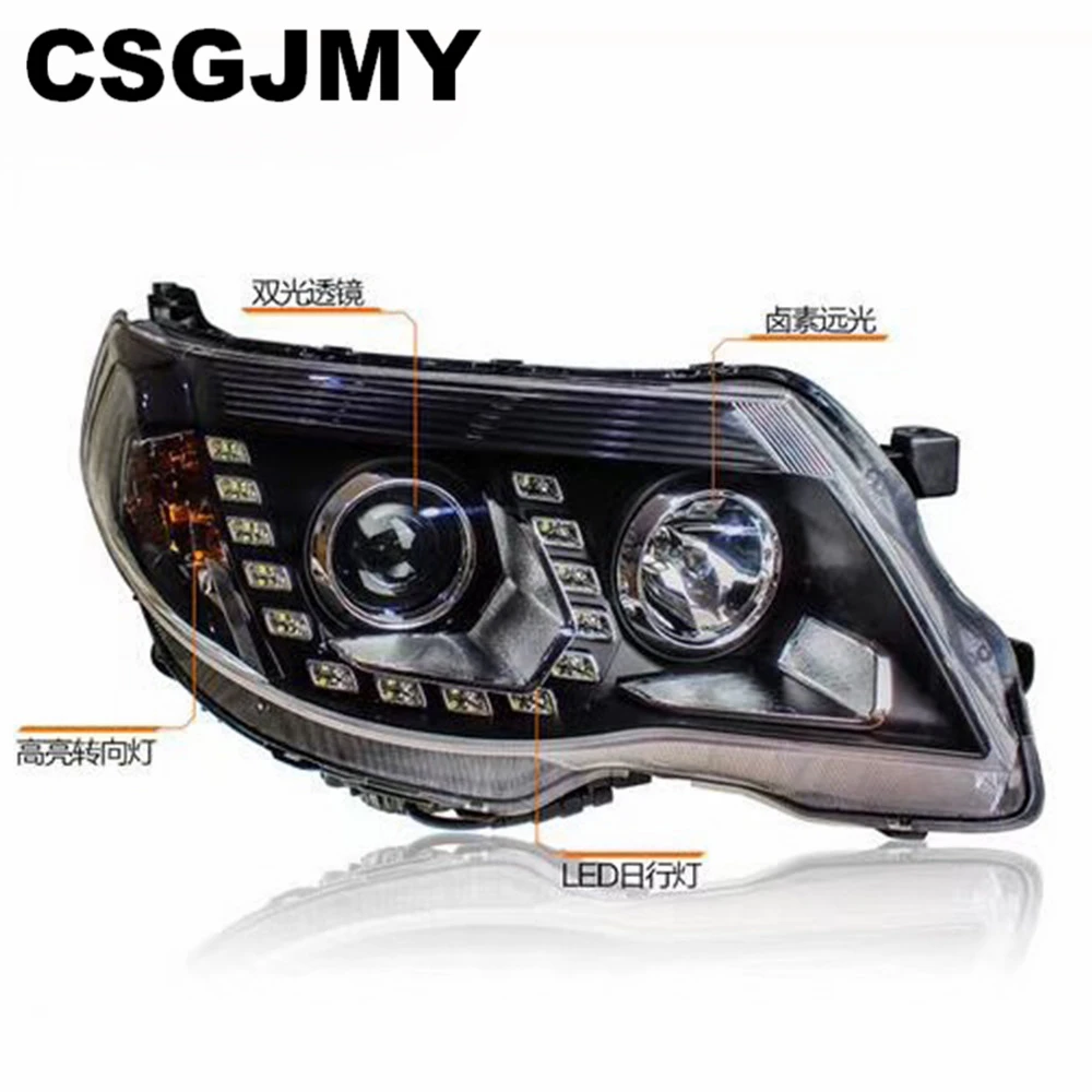 Стайлинга автомобилей фара для Subaru Forester фары 2008 2009 2010 2011 2012 светодиодный DRL Hid