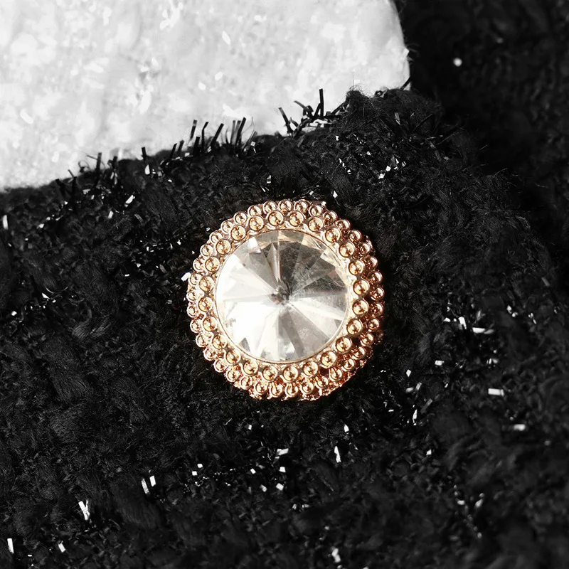 Женский твидовый комплект из 2 предметов Элегантная короткая куртка +