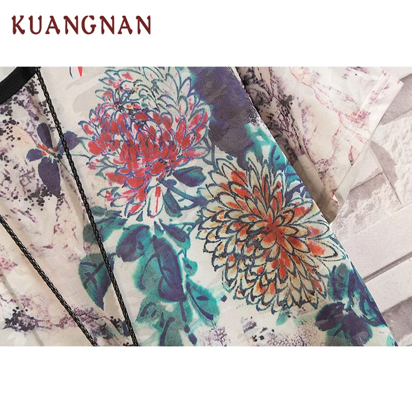 KUANGNAN, китайский стиль, мужская футболка, Harajuku, забавная футболка, Мужская футболка, уличная одежда, мужская футболка, 5XL, лето, новое поступление