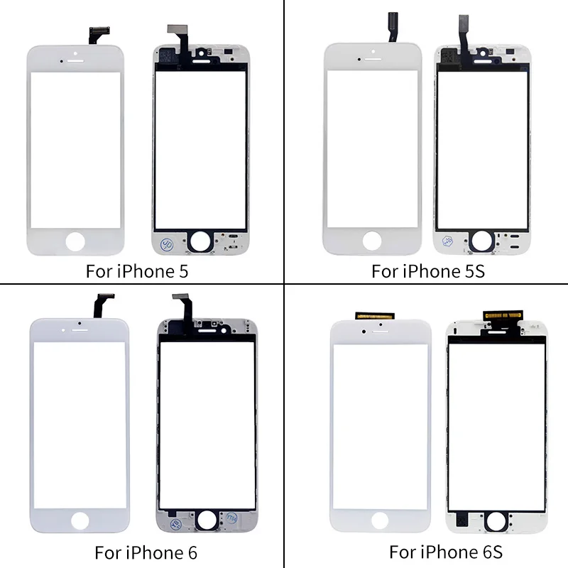 Netcosy сенсорный экран дигитайзер+ рамка для iPhone 6 6S 5S 5C 5G сенсорный экран передняя Сенсорная панель стеклянная линза дешевые аксессуары для телефонов
