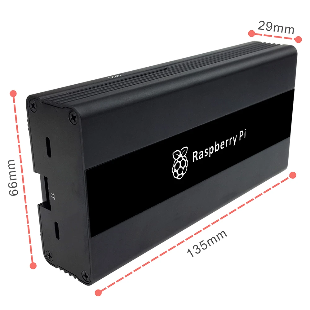 Алюминиевый Чехол для ADS-B Raspberry Pi 3 B+ Stratux DIY Kit Black