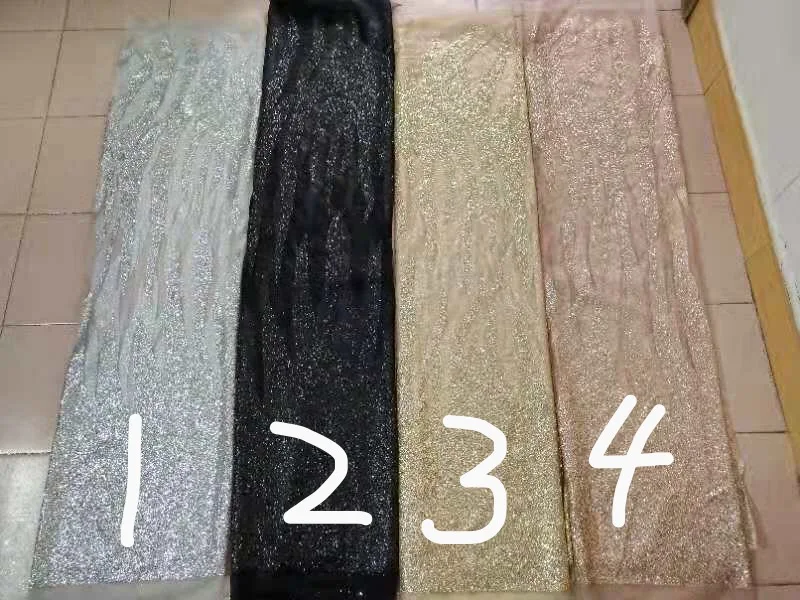Модные 5yard/lot Африки блеск кружевной ткани SU J13137 вышитые кружева тюль с