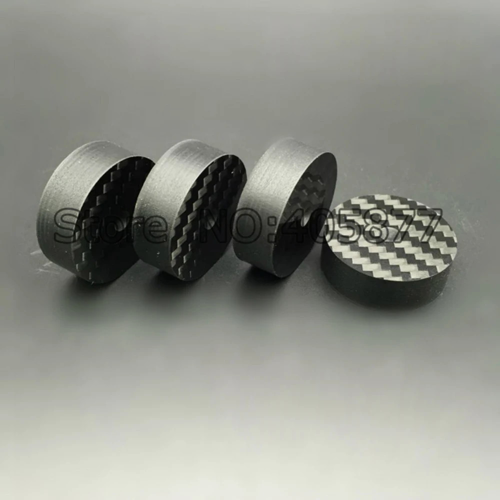 HIFI Black Carbon Fiber Speaker изоляционный шип Base Pad Shoe Feet 30x10 мм|Электрические вилки| |