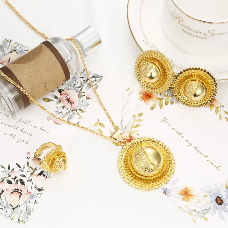 Женский Свадебный комплект из колье и серёг в африканском стиле|african set|wedding setearrings