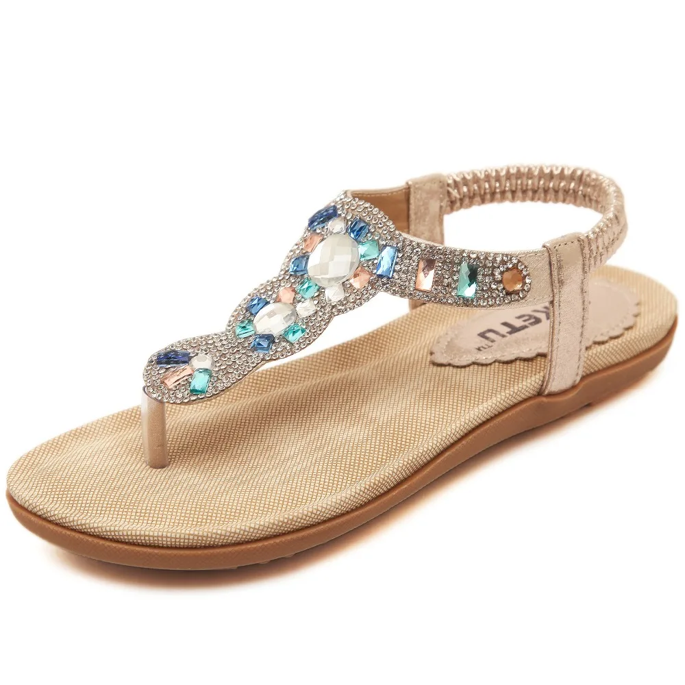 Женские босоножки на плоской подошве Размеры 35 41|beach shoes|sandal flatswomen sandals |