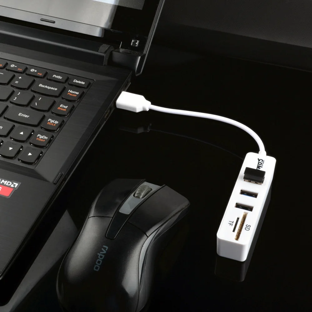Мульти USB 3,0 2,0 концентратор USB разветвитель Высокоскоростной 5 8 портов Hab TF SD кард-ридер все в одном для ПК Компьютерные аксессуары