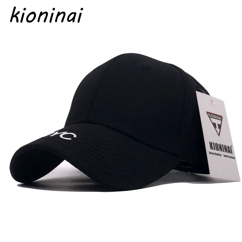 Kioninai модная бейсболка бренд Snapback хлопок хип-хоп шляпа Регулируемый размер черный