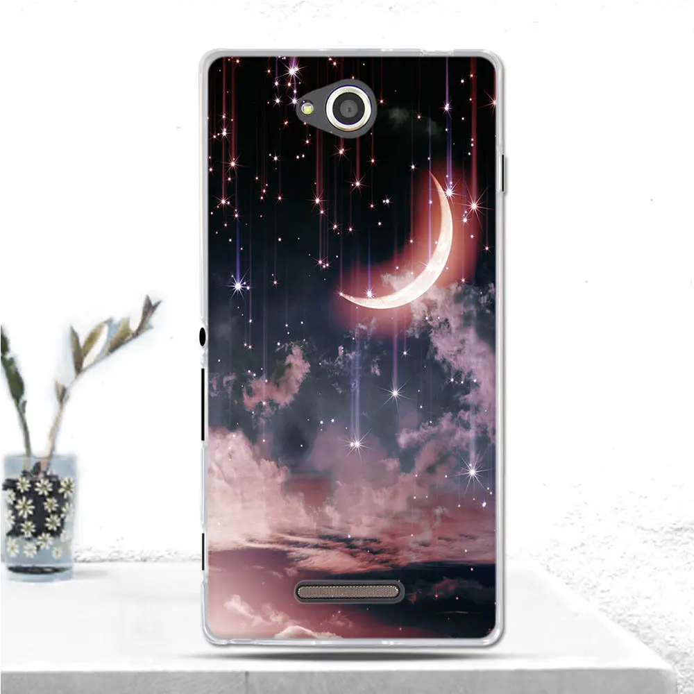 Soft Silicone TPU Back Cover For Sony Xperia C CN3 C2304 C2305 S39 S39H Phone Case Luxury Coque 2304 2305 | Мобильные телефоны и