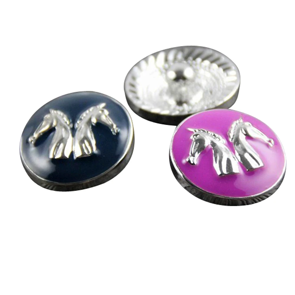 10 шт. оптовая очарование Винтаж Стиль лошадь сплав Черный emanel сердце оснастки