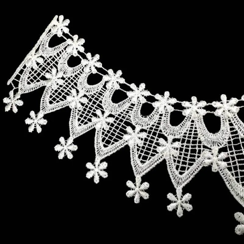 1 шт. черно белый роскошный Вышитый цветочный кружевной воротник швейная