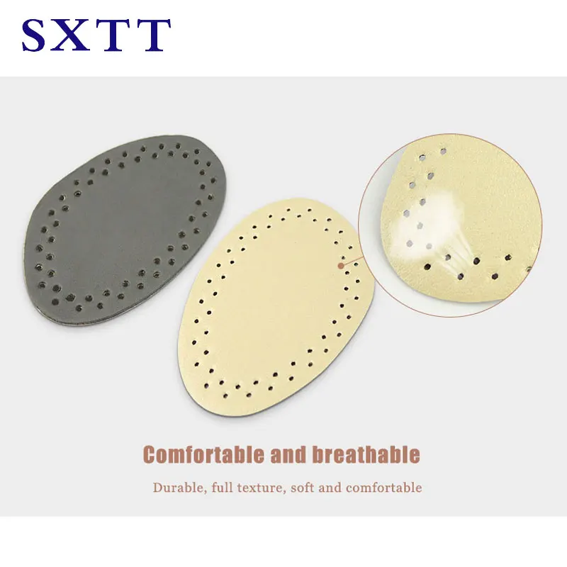 SXTT-1 пара ортопедических стелек, кожаные стельки для обуви, подушечки для стопы, подушечки для обуви, женские половинные стельки на высоком каблуке